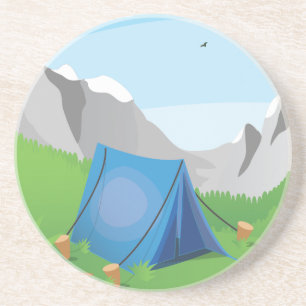 Camping Sandstein Untersetzer
