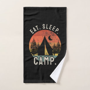 Camping - Schlafzelt essen Handtuch