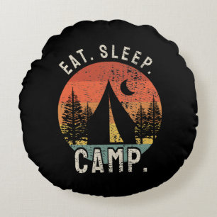 Camping - Schlafzelt essen Rundes Kissen
