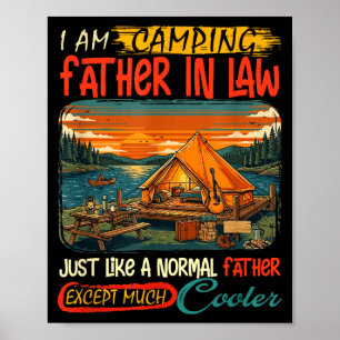 Camping Schwiegervater Definition viel cooler Poster
