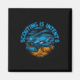 Camping-Scouting ist Absichten Scout Camper Campin Magnet