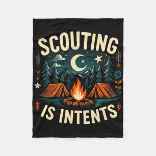Camping-Scouting ist Absichten Scout Camper Fleecedecke