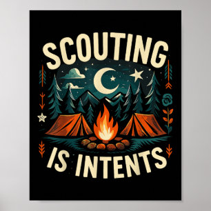 Camping Scouting ist Inzeltenscout-Camper Poster
