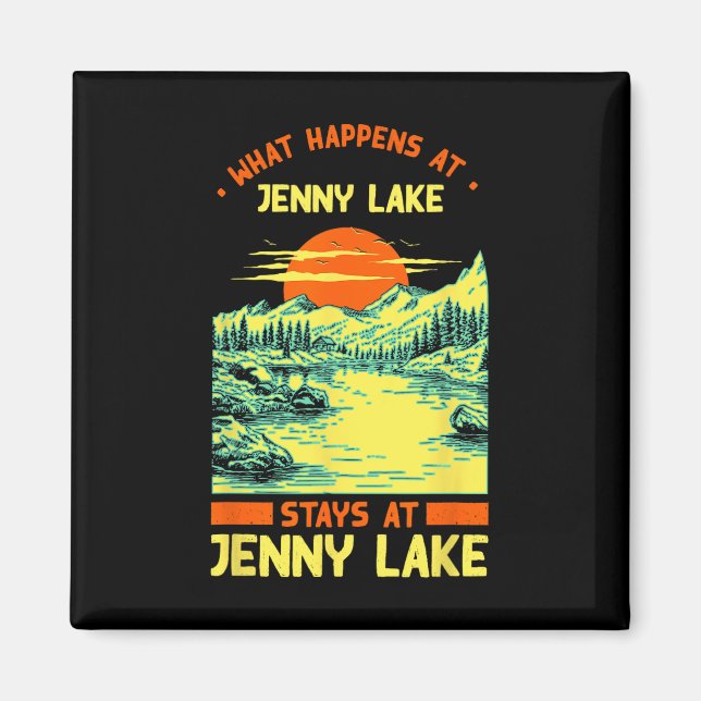 Camping Seesee Jenny Lake Magnet (Vorne)