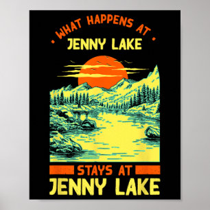 Camping Seesee Jenny Lake Poster