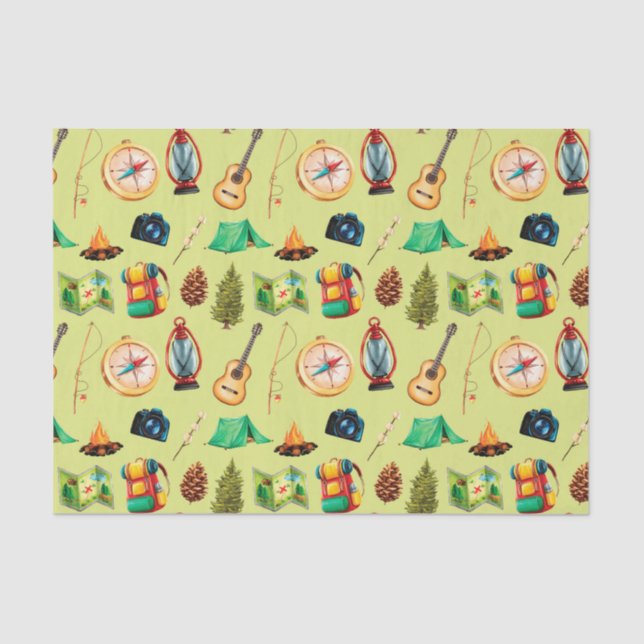 Camping Seidenpapier (Vorderseite)