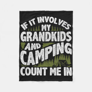 Camping-Shirt Opa Camper Wohnmobil Camping Urlaub  Fleecedecke