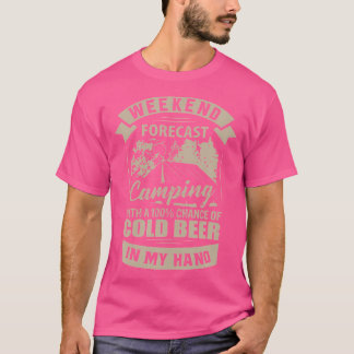 Camping Shirts Kalt Bier Alkohol T-Shirts Männer F