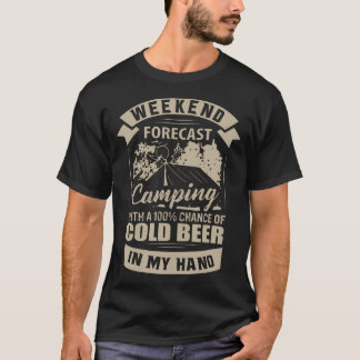 Camping Shirts Kalt Bier Alkohol T-Shirts Männer F