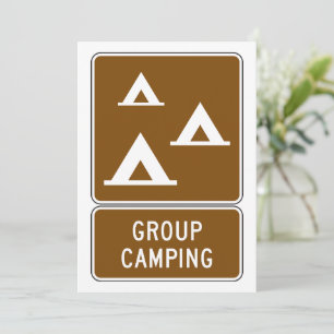 Camping-Signatur Einladung