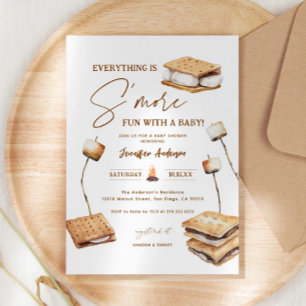 Camping S'more Fun Baby Shower Einladung