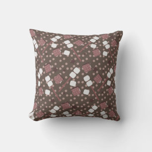 Camping-S'mores-Marshmallow-Kekse Lagerfeuer Kissen