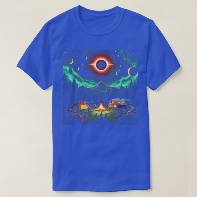 Camping Solar Eclipse mein erstes Gesamtsolarmee T-Shirt (Design vorne)