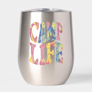 Camping Sommer Mädchen Camp Leben Tie-Die Retro 