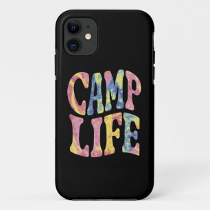 Camping Sommer Mädchen Camping Leben Tie-Die Retro Case-Mate iPhone Hülle