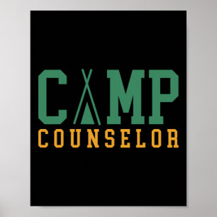 Camping-Sommercamp-Betreuer-Personal-Direktor Camp Poster