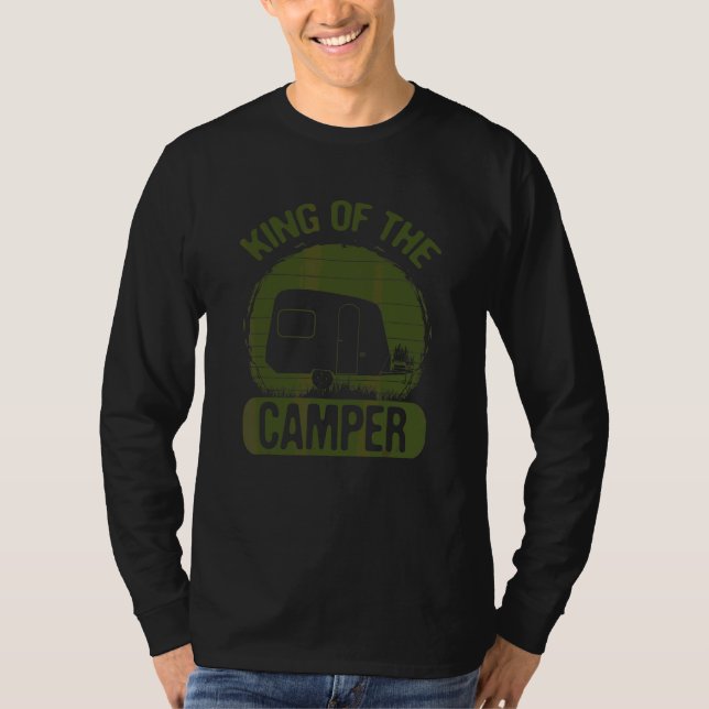 Camping Spaß King of the Camper T-Shirt (Vorderseite)