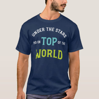 Camping-Spruch Unter den Sternen Hippie Vintage T-Shirt