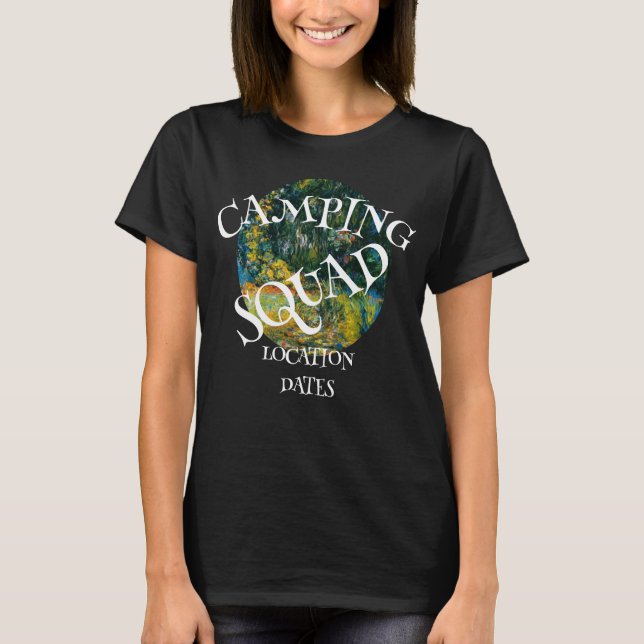 CAMPING SQUAD 2027 2026 2025 2024 2023 2022 2021 T-Shirt (Vorderseite)