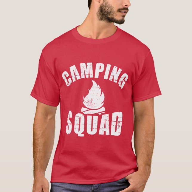 Camping Squad Junge T-Shirt (Vorderseite)