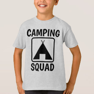 CAMPING SQUAD Kinder T-Shirts