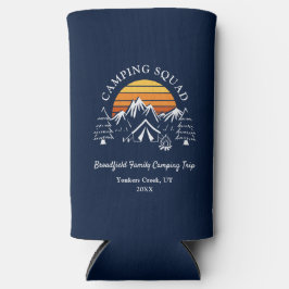 Camping Squad Retro Family Wiedersehen Camp Trip Selters Dosenkühler