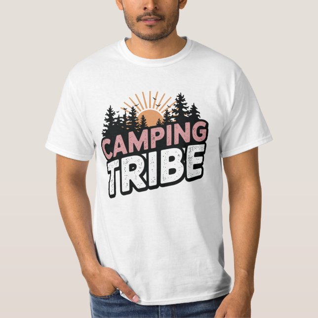 Camping Stamm - Adventure & Nature Lover T - Shirt (Vorderseite)
