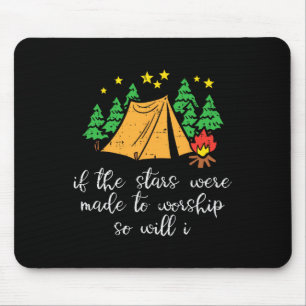 Camping-Stars, gemacht, um christliche Camper-Männ Mousepad