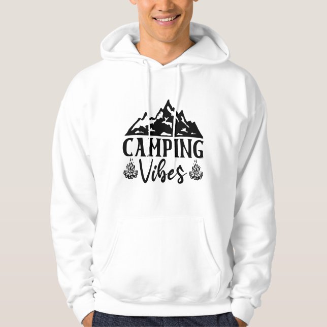 Camping-Stimmung Hoodie (Vorderseite)