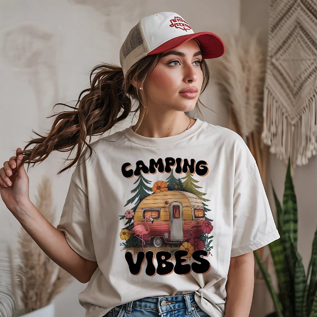Camping Stimmung Tri-Blend Shirt (Von Creator hochgeladen)