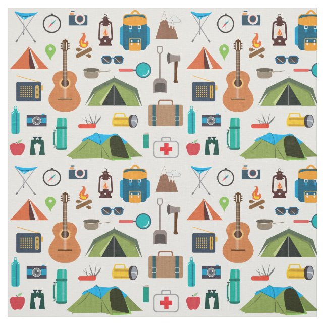 Camping Stoff (Muster)
