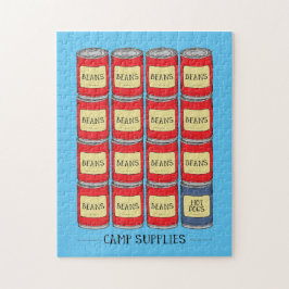 Camping Supplies Baked Beans Fun Puzzle