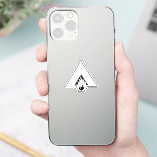 Camping-Symbol Aufkleber