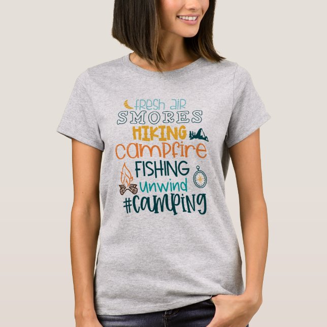 Camping T-Shirt (Vorderseite)