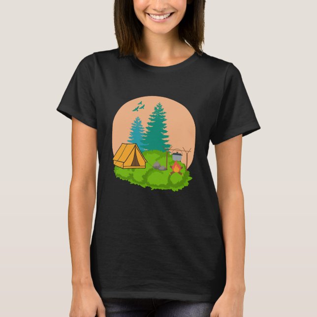 Camping T-Shirt (Vorderseite)