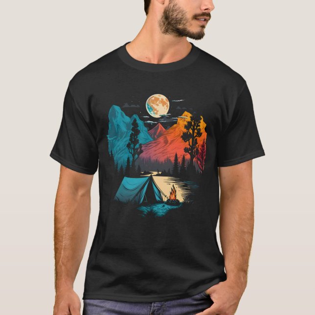 Camping T-Shirt (Vorderseite)