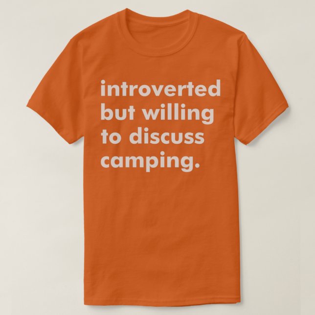 Camping T-Shirt (Design vorne)