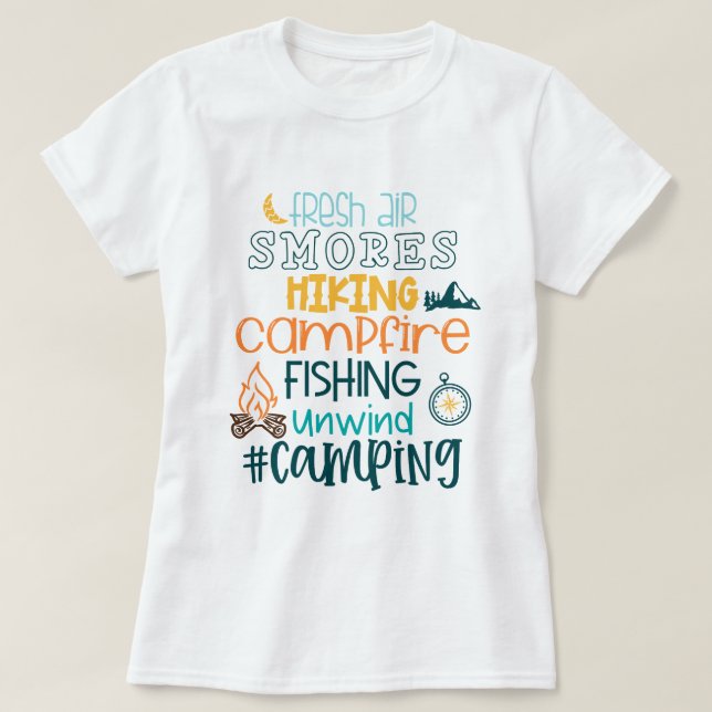 Camping T-Shirt (Design vorne)