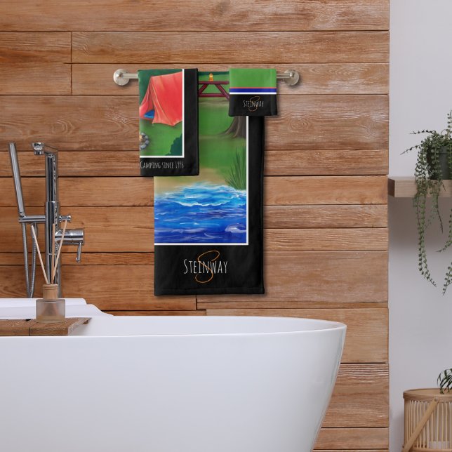 Camping Tag und Nacht Badhandtuch Set (Von Creator hochgeladen)