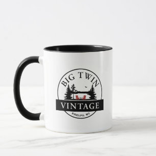 Camping-Tasse, personalisierte Logotasse, Vintage- Tasse