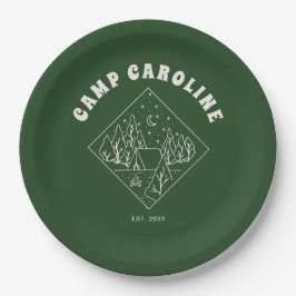 Camping Theme Junggeselinnen-Abschied Pappteller