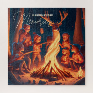Camping Themed Art   S'mores machen Puzzle