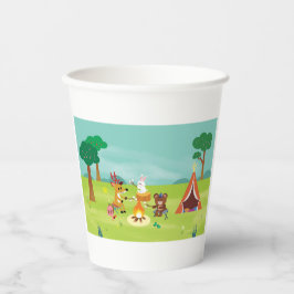 Camping Themed Birthday Cups Pappbecher