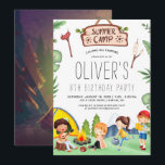 Camping Themed Kids Summer Camp | Geburtstagsparte Einladung<br><div class="desc">Raus aus dem Camping und werfen Sie Ihrem Kind eine phantastische Geburtstagsparty! Herzlich willkommen zu Ihrem besonderen Fest mit diesen lustigen und farbenfrohen Einladungen. Ideal für eine Geburtstagsfeier oder eine Babydusche mit Camping-Thema. Niedliches geschlechtsneutrales Party für Jungen oder Mädchen. Ideal für den Camping-Themenlepover! Ob Sie nun ein Zelt im Garten...</div>