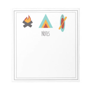 Camping-Themen-Notizblock Notizblock