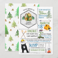 Camping-Themenparty - Abzeichen und Symbole