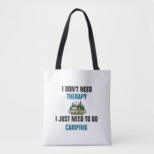 Camping Therapy Tasche (Vorderseite)