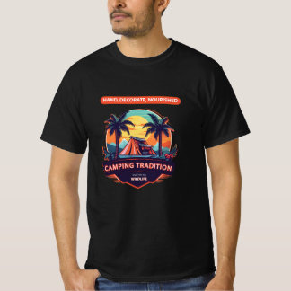 Camping Tradition: Sonnenuntergang unter PalmTree T-Shirt