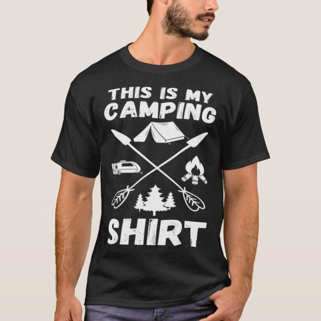 Camping Trailer Dies ist mein Camping   Camper Va T-Shirt (Vorderseite)
