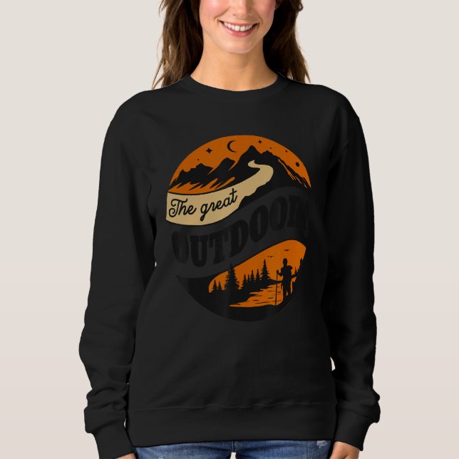 Camping Trails  The Great Outdoors Sweatshirt (Vorderseite)